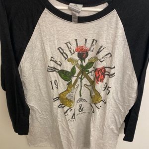 Rock and roll hall of fame museum baseball tee size xl